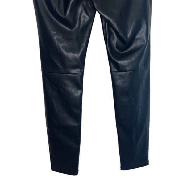 Free People for Urban Outfitters Black Faux Leather High-Waisted Skinny Pants 27 - Picture 6 of 12